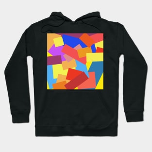 colorful geometrical abstract pattern Hoodie